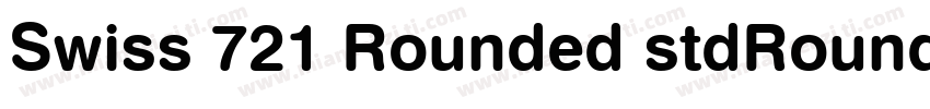 Swiss 721 Rounded stdRounded Black字体转换